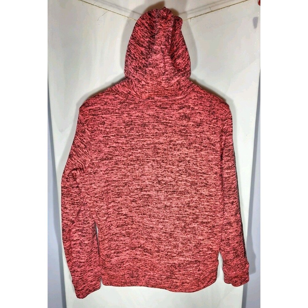 Canada Weather Gear Women's L Sherpa Lined Hooded Knit Jacket Pink Black Outdoor - Picture 7 of 11